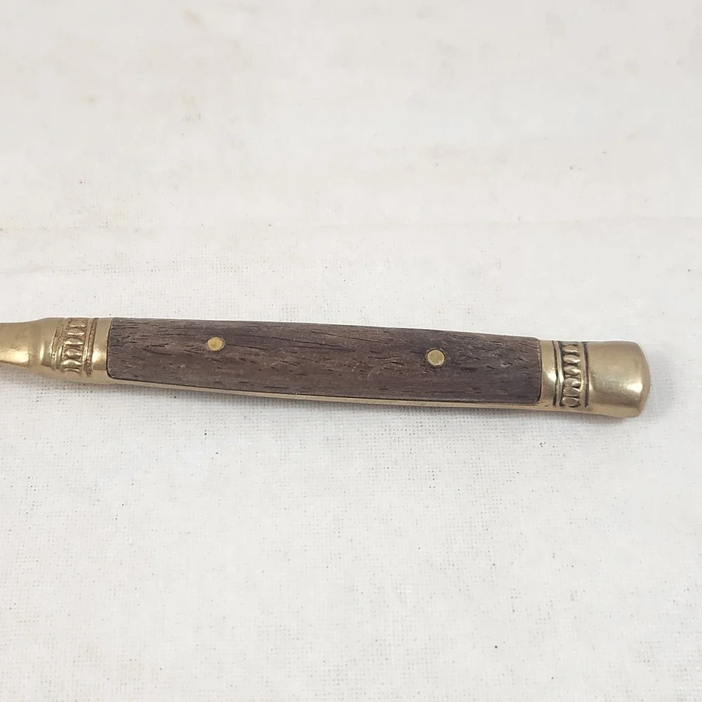 Pottery Barn antique bronze rosewood flatware Soup Spoon thailand